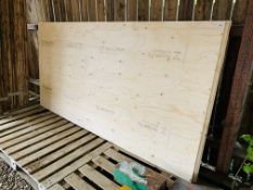 2 X 244CM X 122CM 12MM PLYWOOD SHEETS