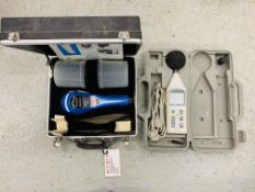 ISO TECH SLM '1352A SOUND LEVEL METER ALONG WITH AN APOLLO MICROWAVE MONITOR X 1 IN ORIGINAL FITTED