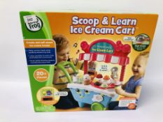LEAP FROG SCOOP & LEARN ICE CREAM CART (BOXED) TOY GAME