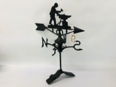 (R) BLACK SMITH WEATHER VANE - RIDGE