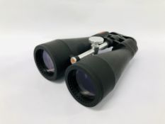 CELESTRON SKYMASTER 20 X 80 BINOCULARS WITH CARRY CASE - SOLD AS SEEN
