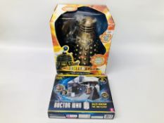 BOXED DOCTOR WHO RADIO CONTROLLED DALEK ALONG WITH BOXED DALEK INVASION "TIME ZONE PLAYSET"