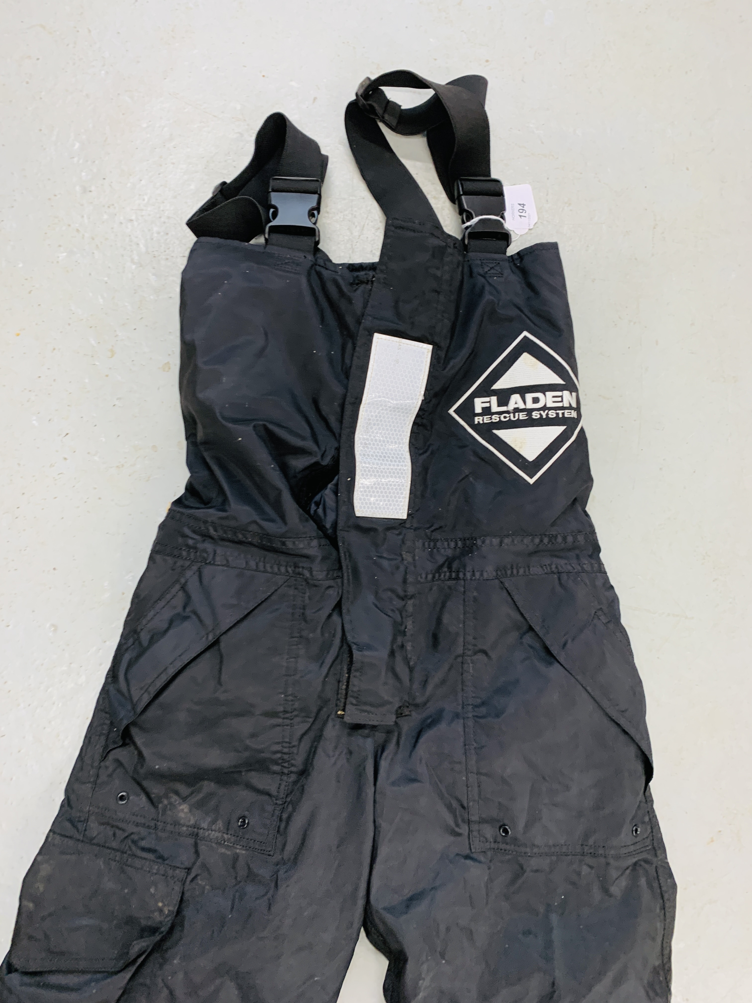 A PAIR OF FLADEN RESCUE SYSTEM BIB AND BRACE TROUSERS SIZE SMALL - Image 2 of 2