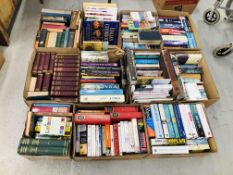 11 X BOXES OF ASSORTED BOOKS