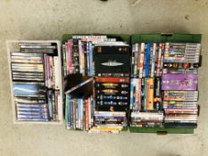 3 BOXES CONTAINING DVD'S, MANY BOXED SETS - DOCTOR WHO, JURASSIC PARK ETC.