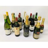 15 X VARIOUS BOTTLES OF WINE AS CLEARED TO INCLUDE 1975 CHATEAU COUBET,