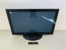 PANASONIC VIERA 42 INCH TV WITH REMOTE CONTROL - SOLD AS SEEN