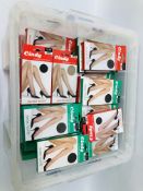 BOX OF ASSORTED "CINDY" TIGHTS,