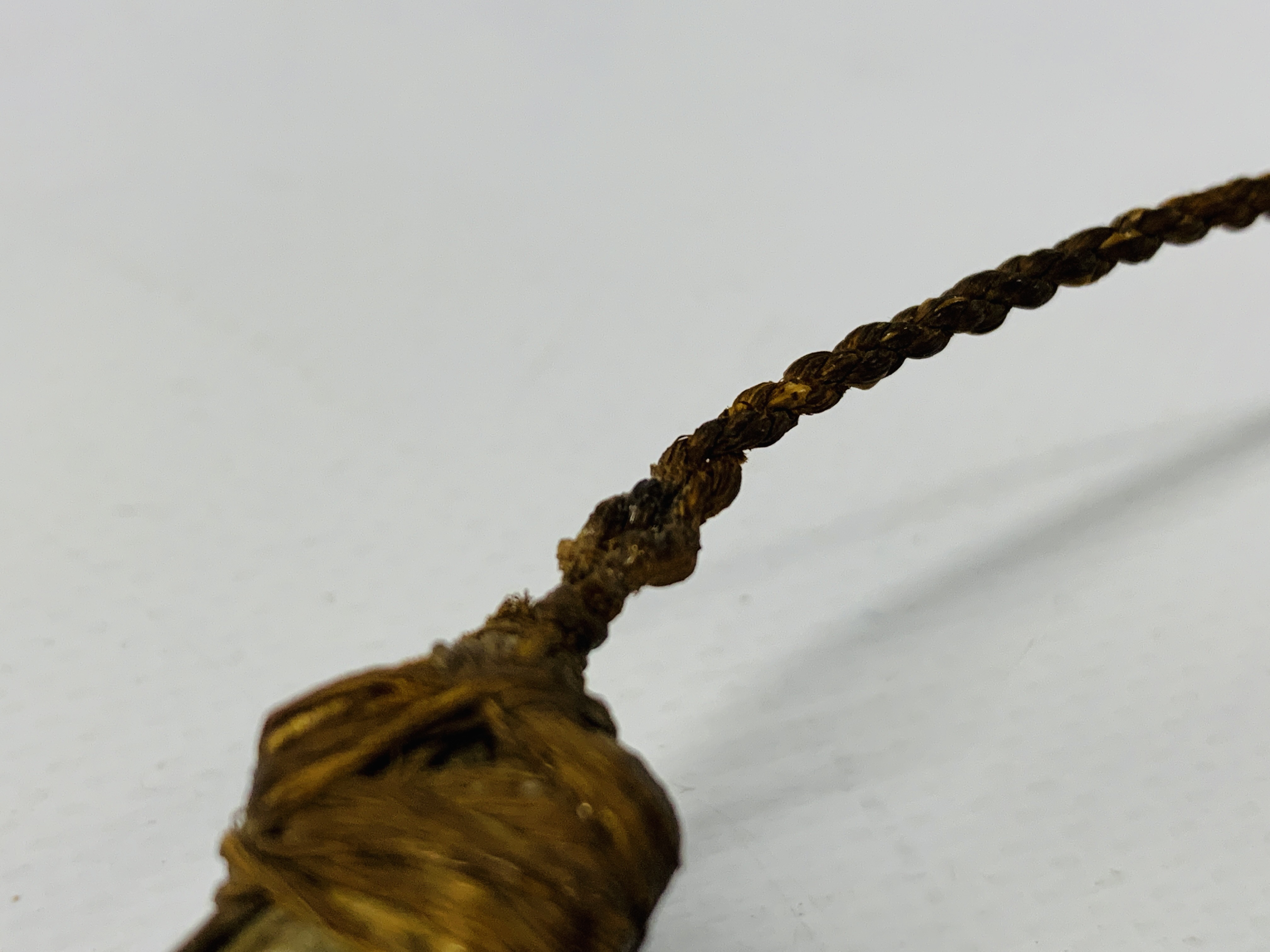 A 19TH CENTRY MAORI FISH HOOK MADE WITH HALIOTIS SHELL, - Image 6 of 10