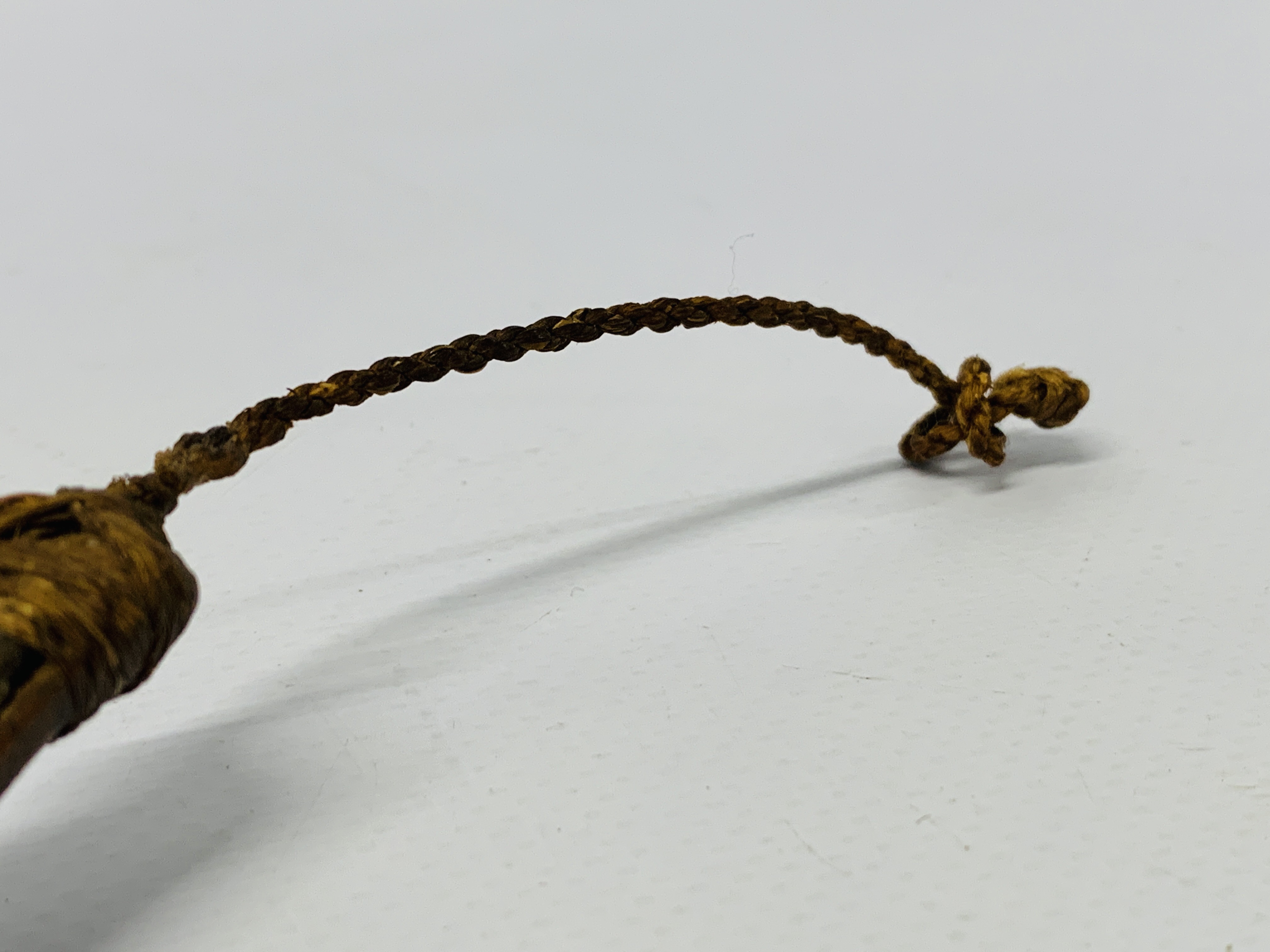 A 19TH CENTRY MAORI FISH HOOK MADE WITH HALIOTIS SHELL, - Image 5 of 10