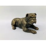 (R) LYING BULLDOG FIGURE