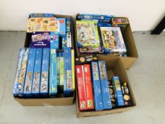4 X BOXES OF ASSORTED PUZZLES