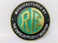 (R) ROYAL ENFIELD M/C PLAQUE