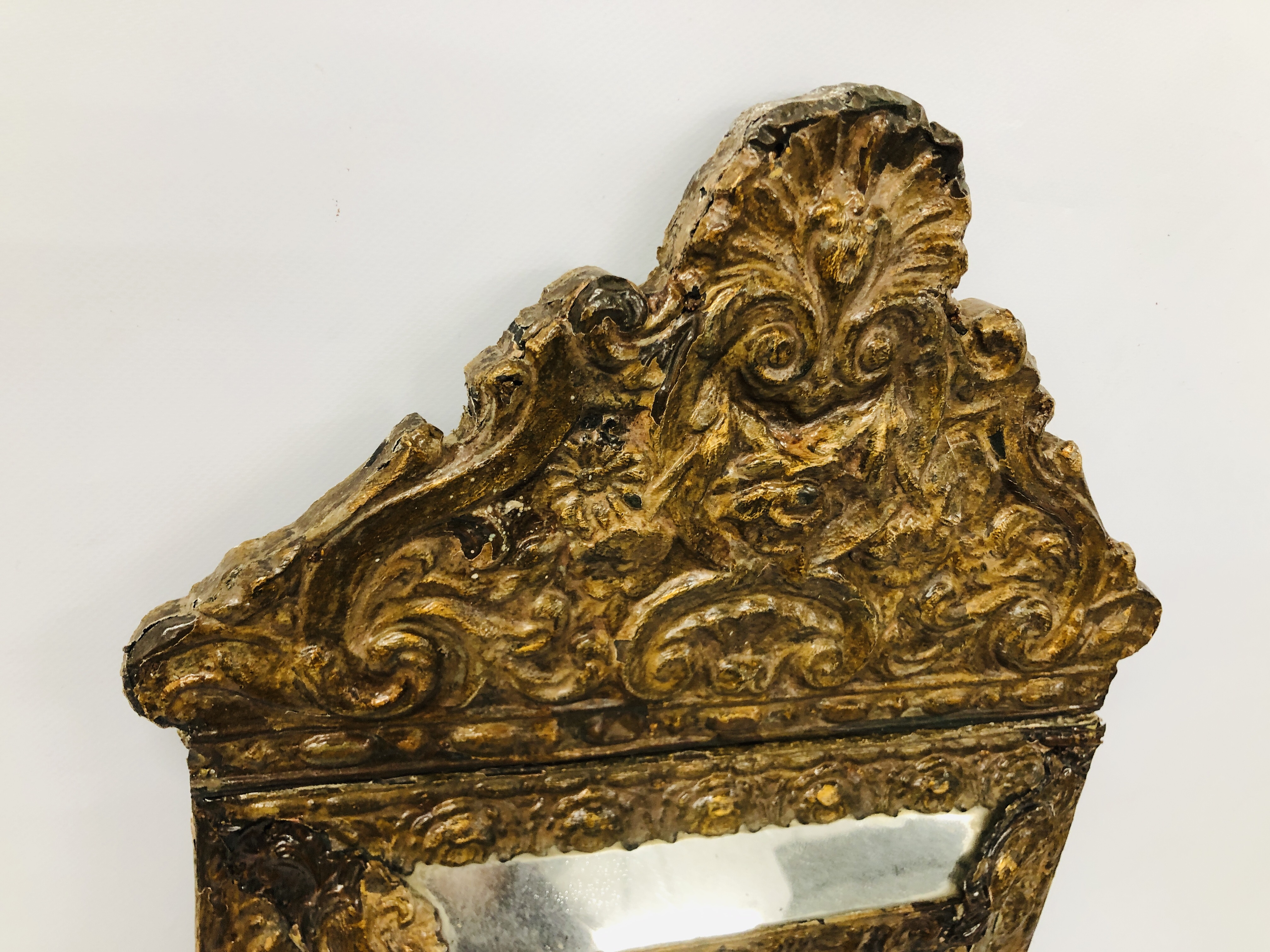 A NAPOLEON 3 FRENCH STYLE 5 PANEL WALL MIRROR - Image 4 of 4