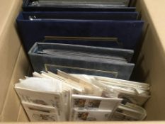 GB: BOX WITH BENHAM FIRST DAY COVERS IN