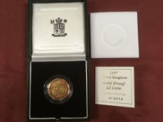 GB GOLD COINS: 1997 GOLD PROOF DOUBLE SO