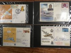 GB: BOX WITH SIGNED RAF AND OTHER COVERS