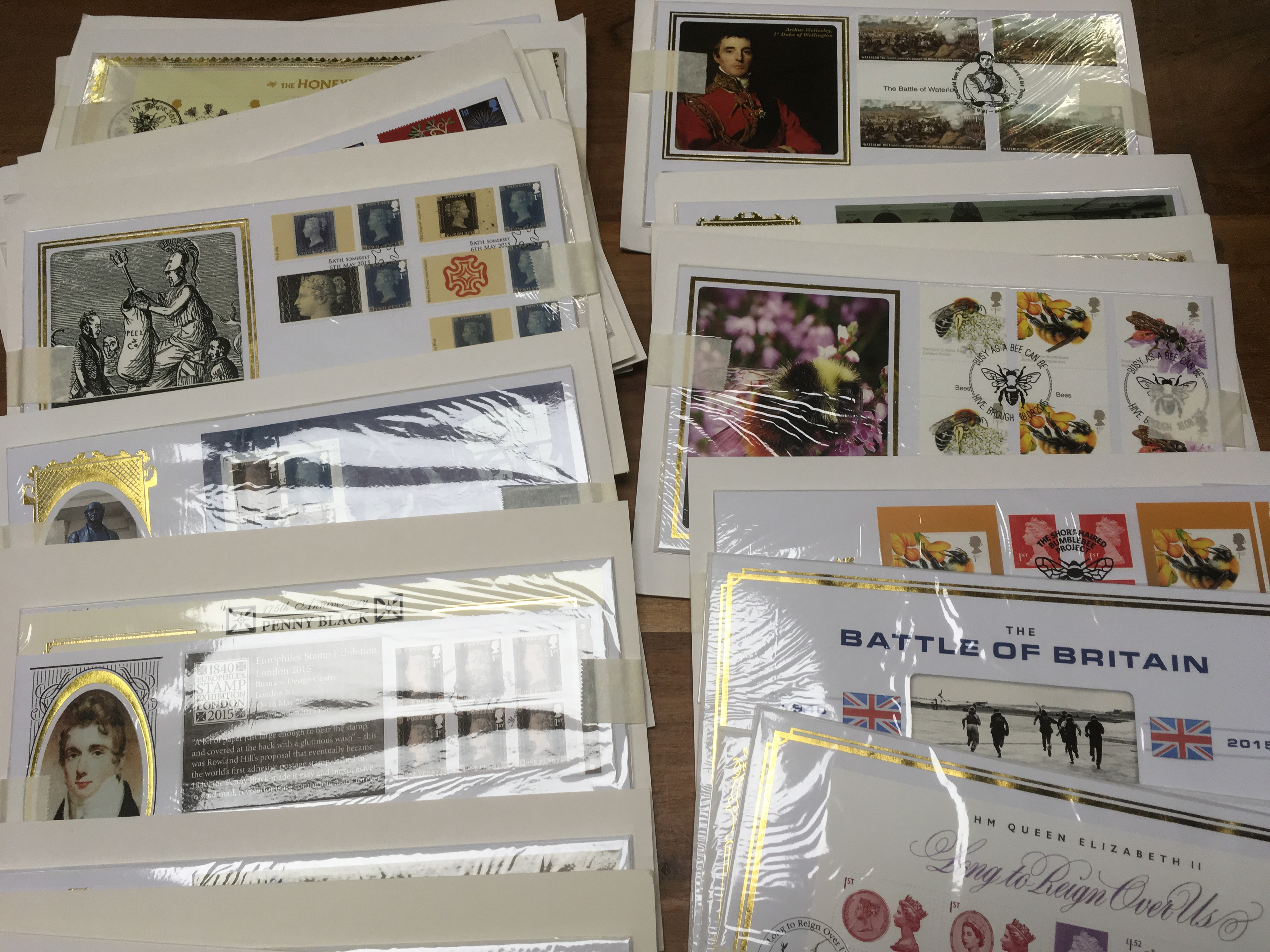 GB: 2015 FDC COLLECTION ON LEAVES AND LO