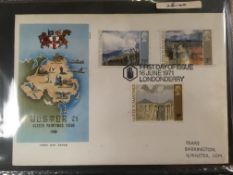 GB: BOX WITH 1971-81 FDC COLLECTION IN T