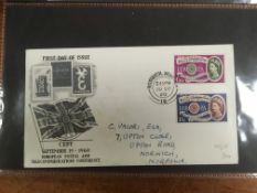 GB: BOX OF FIRST DAY COVERS INCLUDING 19