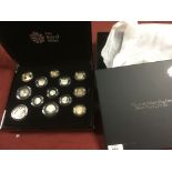 GB COINS: 2018 SILVER PROOF SET IN BOX W