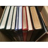 BOX OF VARIOUS IN TEN STOCKBOOKS AND AN