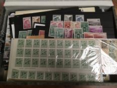 FILE BOX WITH FOREIGN MINT OR UNUSED ON