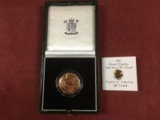 GB GOLD COINS: 1995 PEACE DOVE GOLD PROO