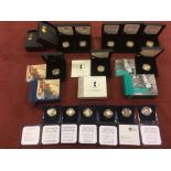 GB COINS: A COLLECTION OF SILVER PROOF T