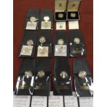 GB COINS: A COLLECTION OF SILVER PROOF O