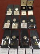 GB COINS: A COLLECTION OF SILVER PROOF O
