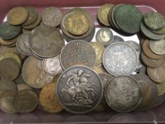TUB MIXED COINS, FEW SILVER INCLUDING GB