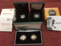 GB COINS: SILVER PROOFS IN CASES, 2006 B