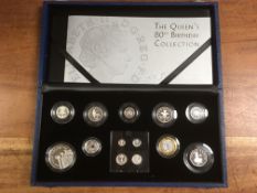 GB COINS: 2006 QUEEN'S 80th BIRTHDAY SIL