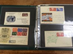 GB: 1937-70 FDC COLLECTION IN TWO ALBUMS