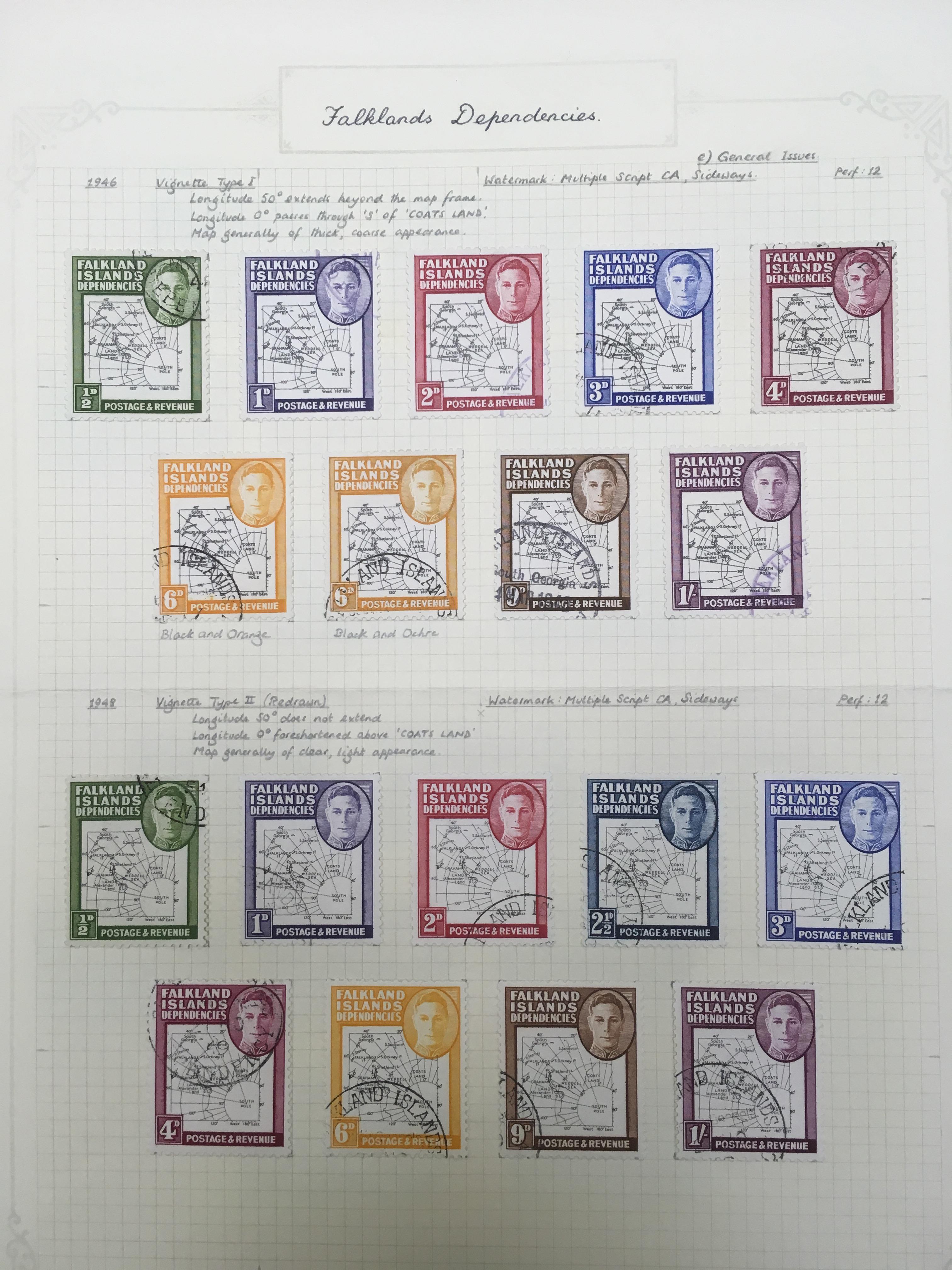 FALKLANDS DEPENDENCIES: 1944 SETS, 1946-