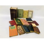 BOX OF ASSORTED VINTAGE BOOKS TO INCLUDE MRS BEETONS HOUSEHOLD MANAGEMENT A/F,