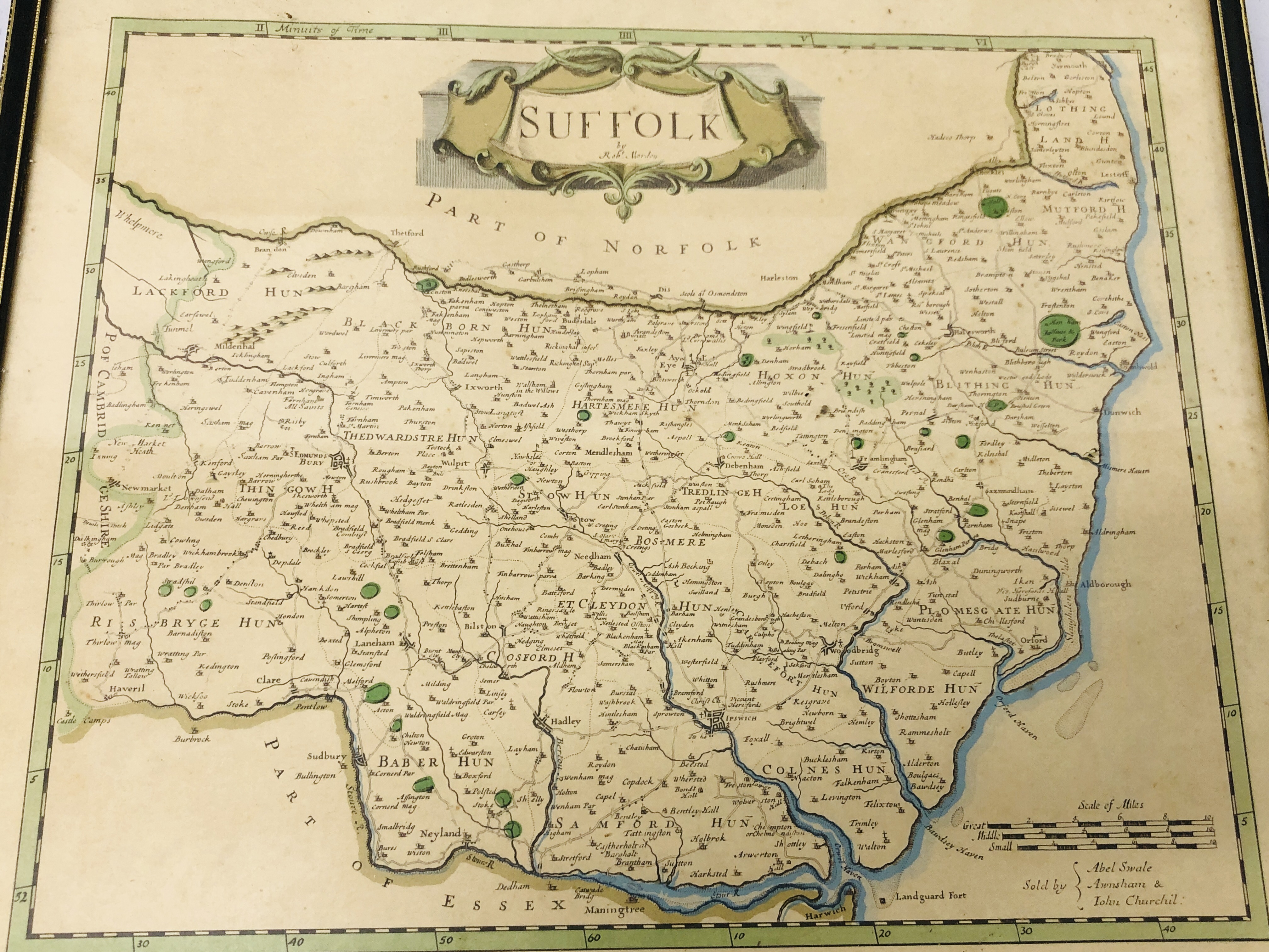 A REPRODUCTION SEXTONS MAP OF NORFOLK ALONG WITH A MORDENS MAP OF SUFFOLK - Image 4 of 5