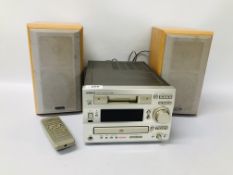 HITACHI HI FI SYSTEM CD/RADIO/CASSETTE MODEL AX-M5 COMPLETE WITH REMOTE CONTROL - SOLD AS SEEN