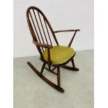 ERCOL LOW ROCKING CHAIR - H 84CM.