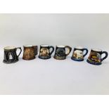 6 X VARIOUS GREAT YARMOUTH POTTERY MUGS