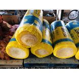 4 x ROLLS 75MM ISOVER INSULATION