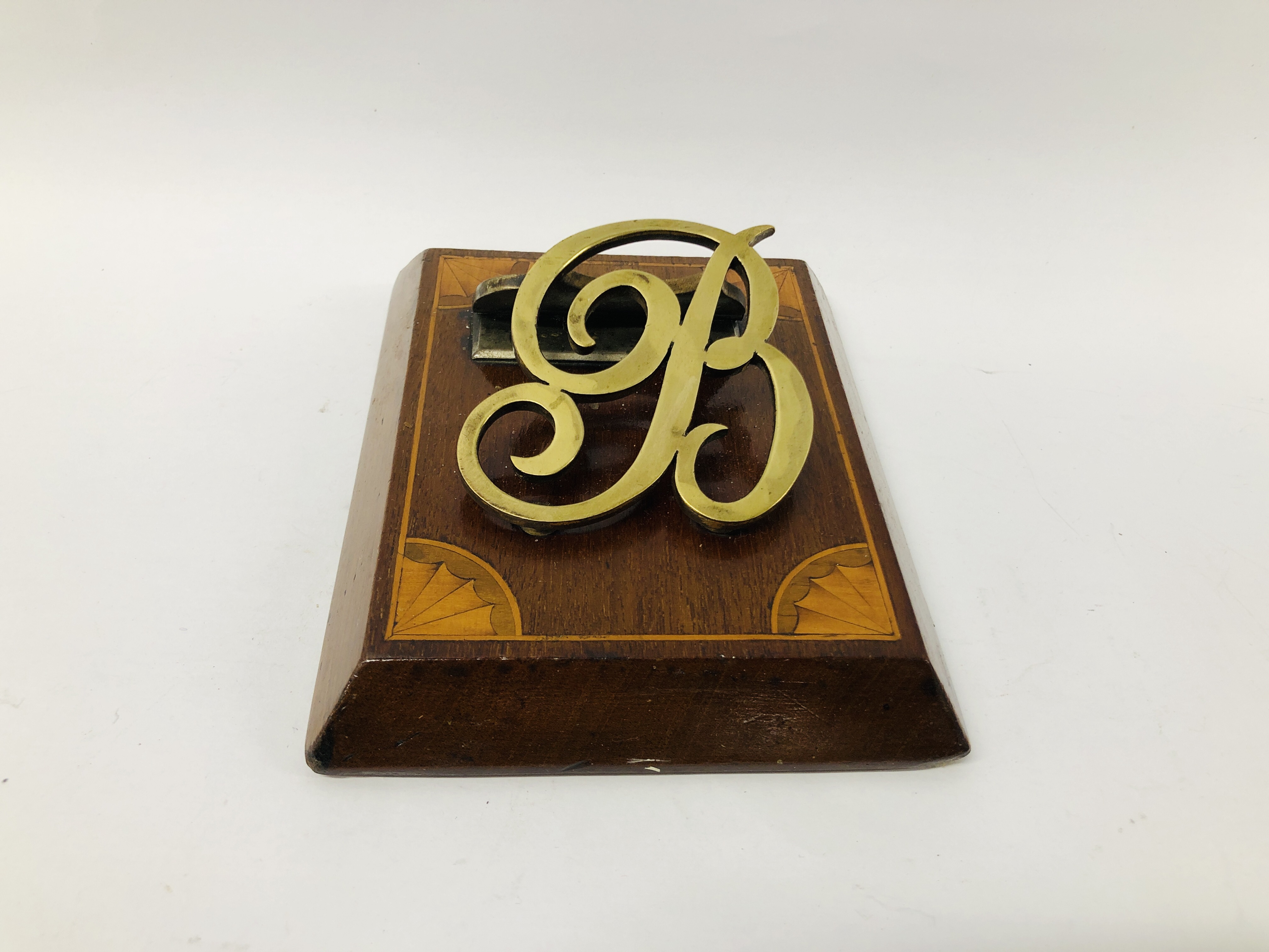 EDWARDIAN STYLE BRASS LETTER CLIP