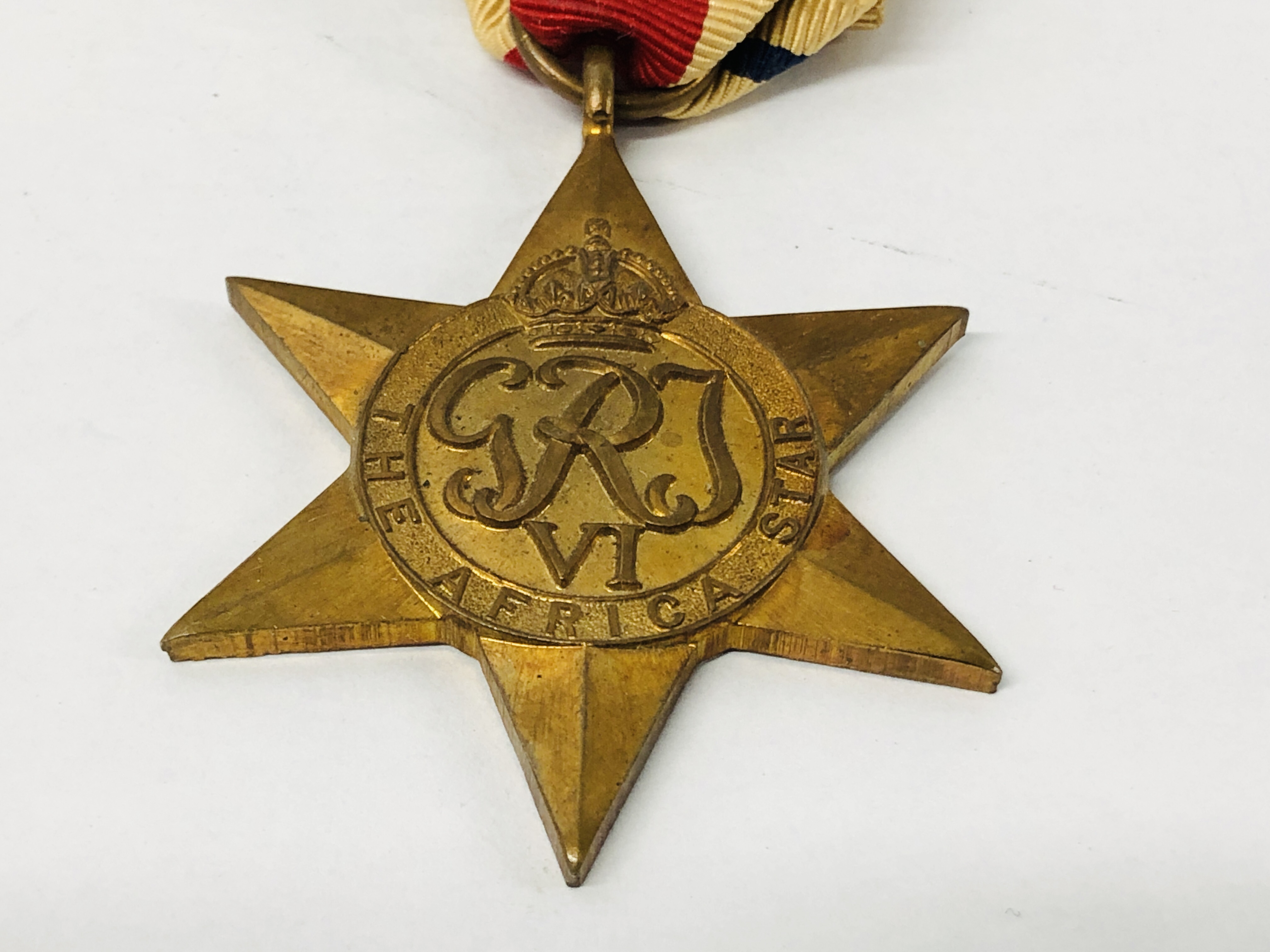 FIVE SECOND WORLD WAR MEDALS TO INCLUDE SERVICE MEDAL, AFRICA STAR, FRANCE & GERMANY STAR, - Image 4 of 7