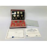 1999 UNITED KINGDOM PROOF COIN COLLECTION WITH CERTIFICATE AND FAREWELL TO THE £.S.