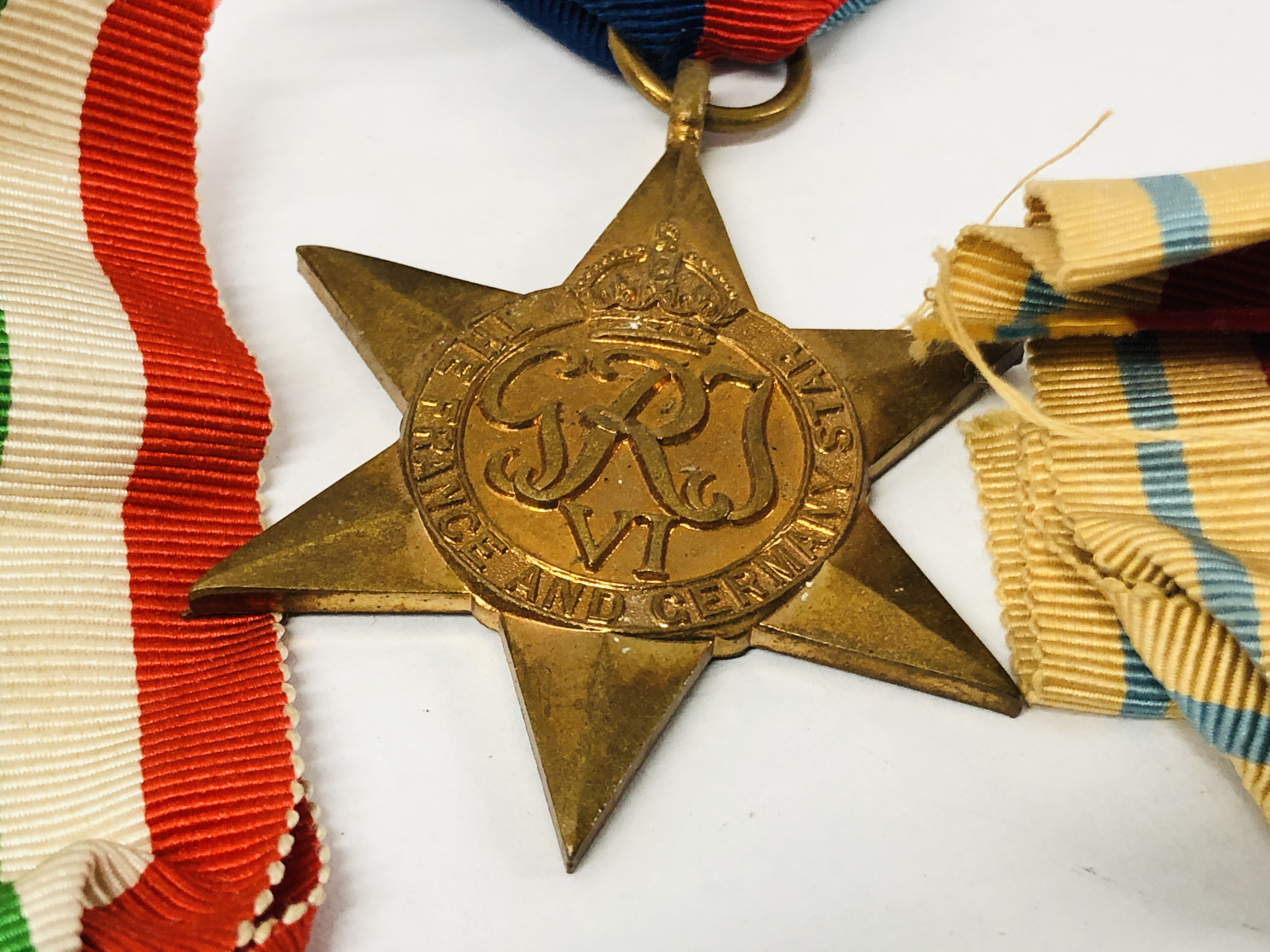 FIVE SECOND WORLD WAR MEDALS TO INCLUDE SERVICE MEDAL, AFRICA STAR, FRANCE & GERMANY STAR, - Image 6 of 7