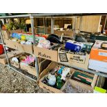 16 X BOXES HOUSEHOLD SUNDRIES AS CLEARED TO INCLUDE 1 X HALOGEN HEATER, CONVECTOR HEATER,