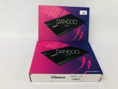 2 X BAMBOO TOUCH TABLETS BOXED - SOLD AS SEEN