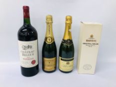 2 X BOTTLES CHAMPAGNE CARPENTIER & POL AIME, 1.