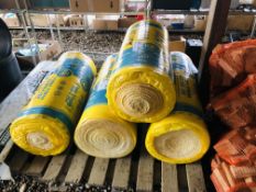 4 X ROLLS ISOVER 75MM PARTY WALL INSULATION